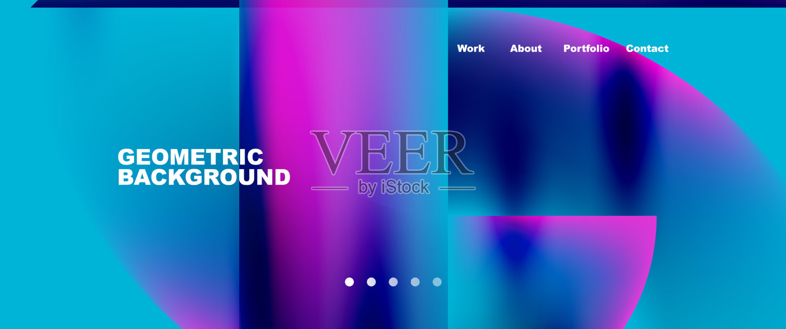 最小几何抽象的背景圆和插画图片素材