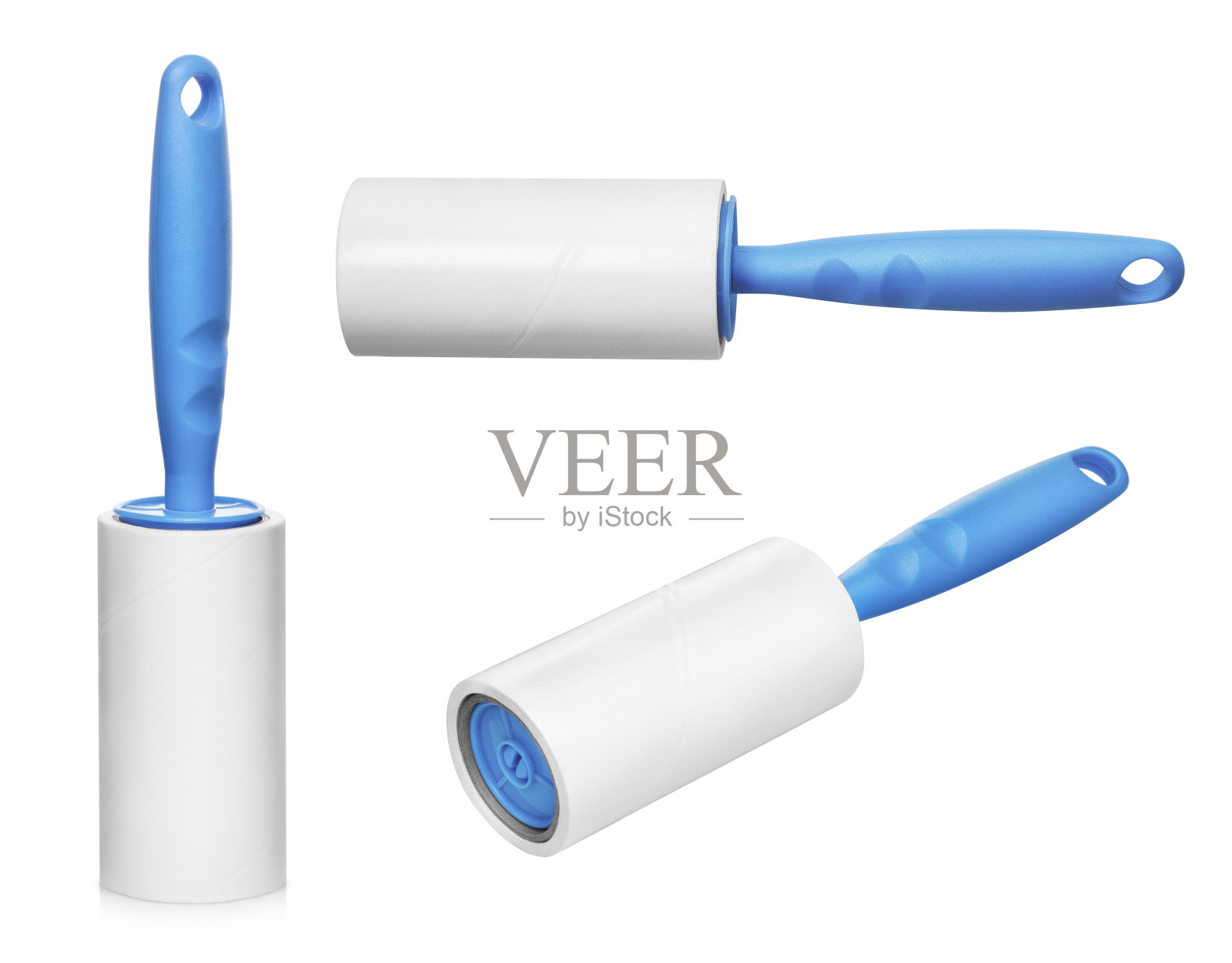 一套白色的粘纸棉辊照片摄影图片