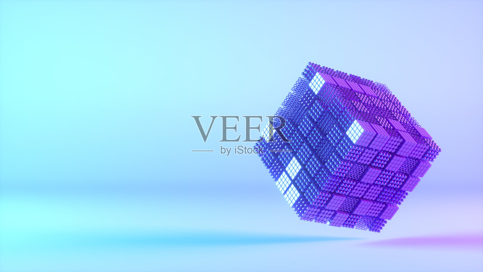 抽象背景几何形状的立方体照片摄影图片