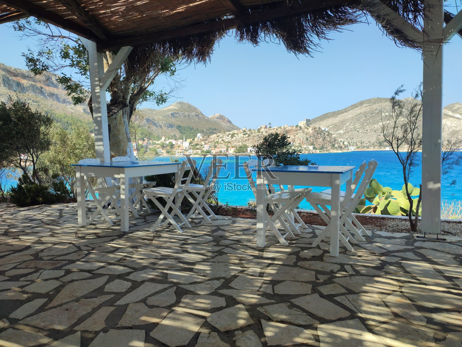 圣乔治海滩，卡斯特洛里佐岛照片摄影图片