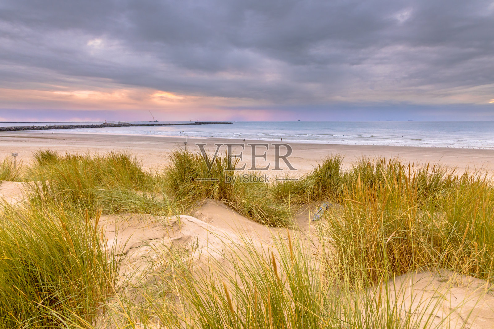 北海海岸沙丘景观照片摄影图片