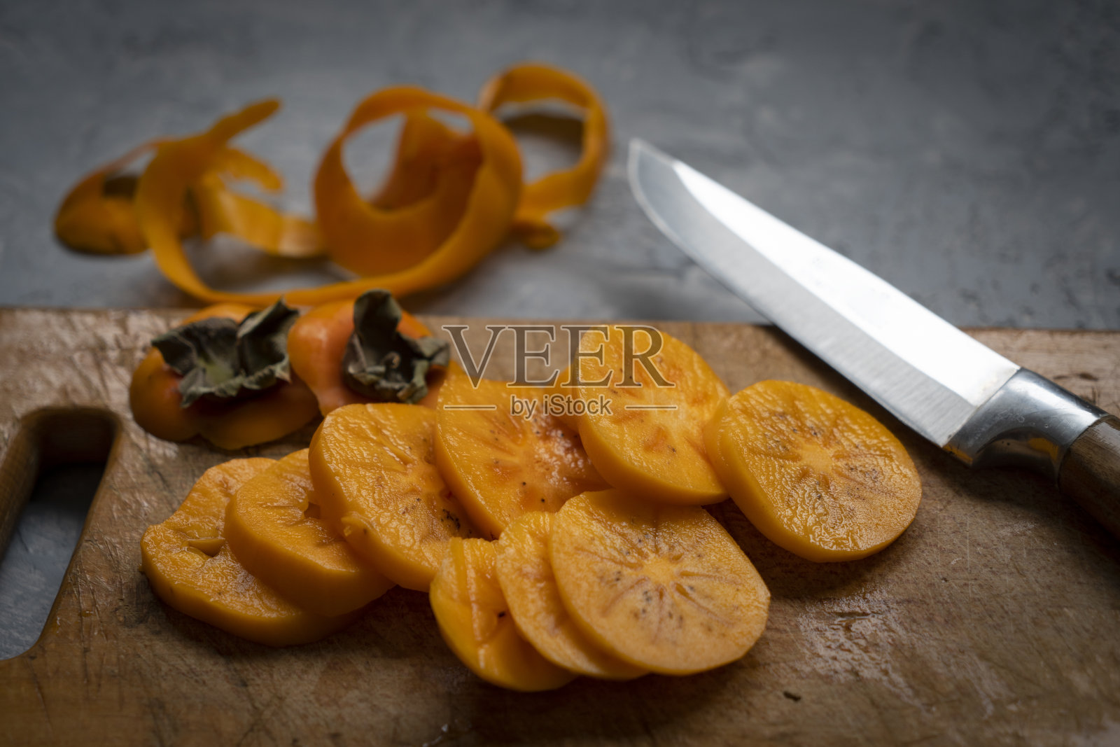 新鲜柿子照片摄影图片