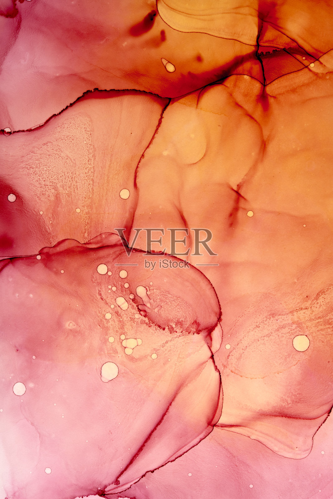 当代装饰艺术。酒精墨水风格。照片摄影图片