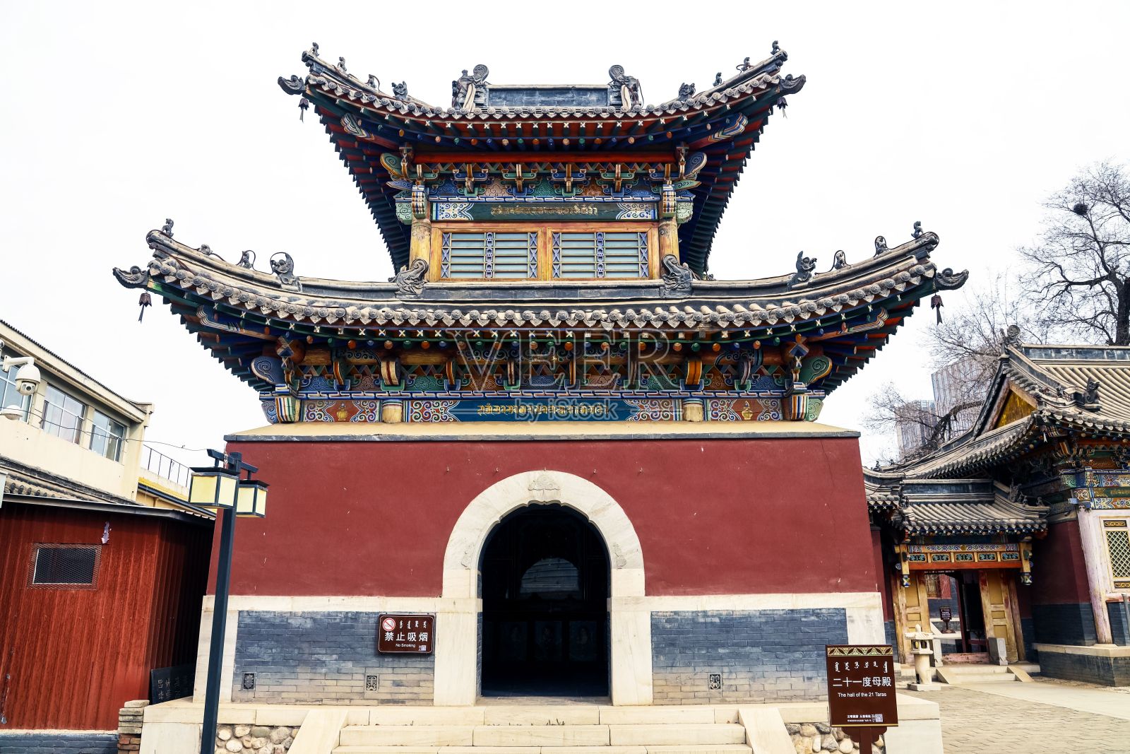 中国北京天宁佛教寺庙建筑群照片摄影图片