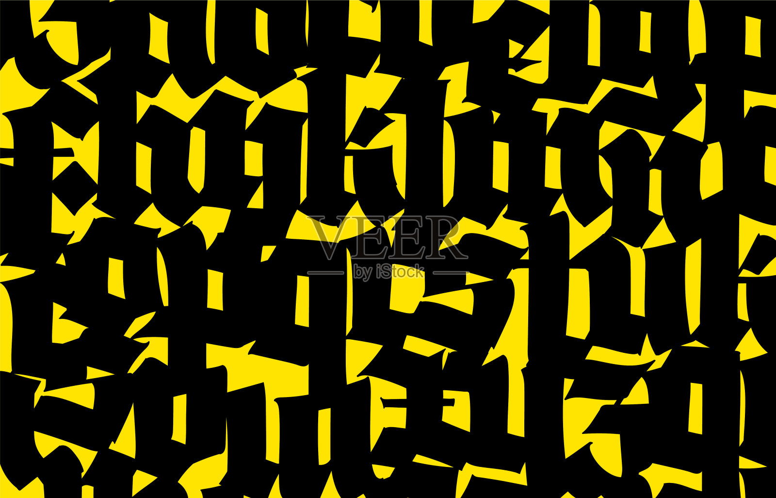 拉丁字母的模式。英语字母表。中世纪欧洲风格的装饰。9-16世纪的欧洲字母表。Ramano-Germanic信件。美观的构图和图案设计。插画图片素材