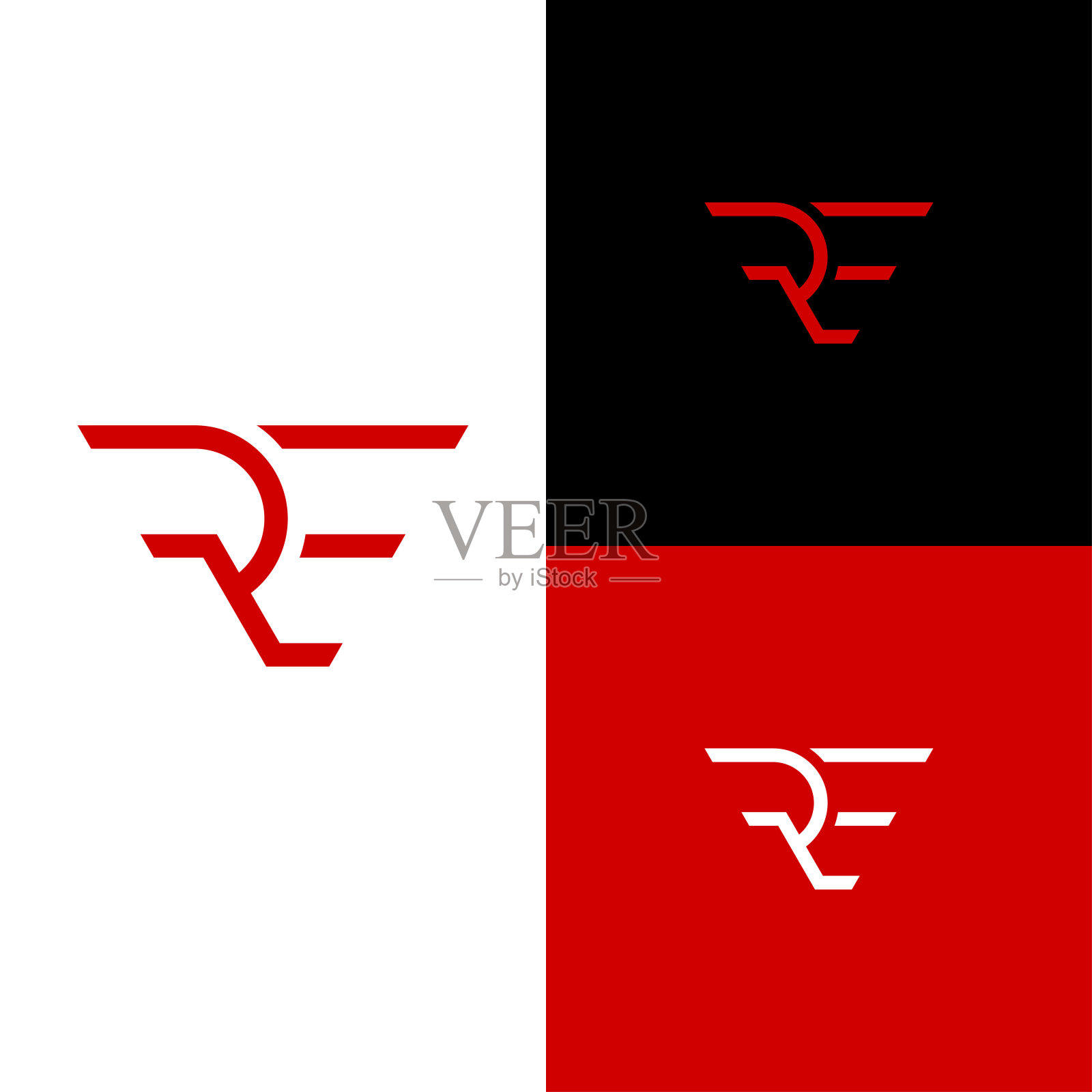 RE初始标志插画图片素材