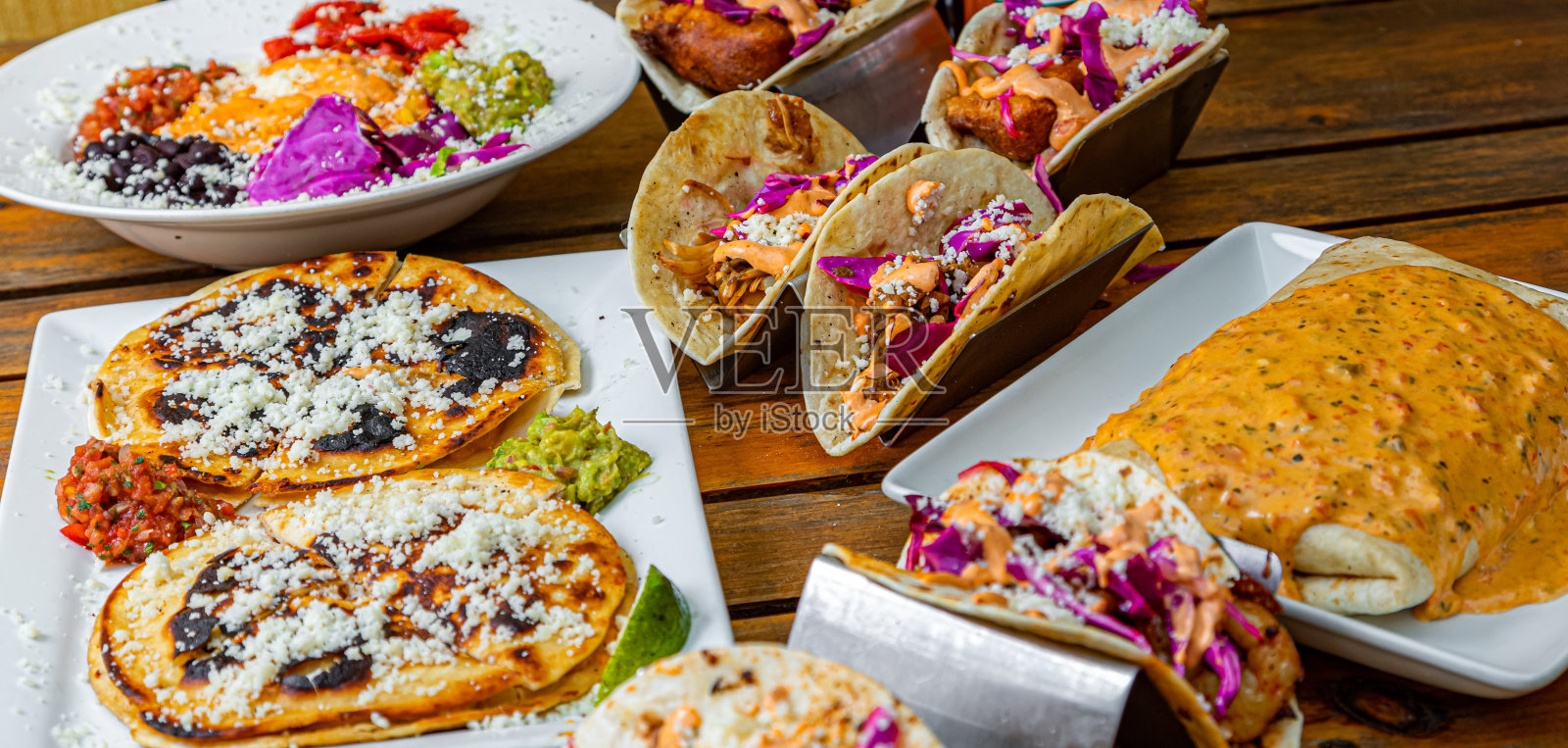 食物照片-各种主菜，开胃菜，甜点等。照片摄影图片