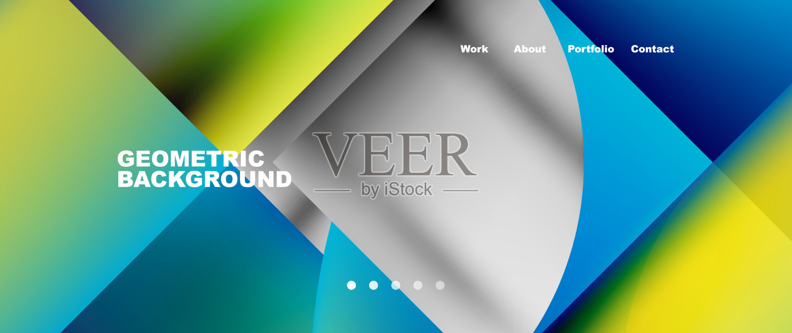 几何抽象的背景线与流体插画图片素材