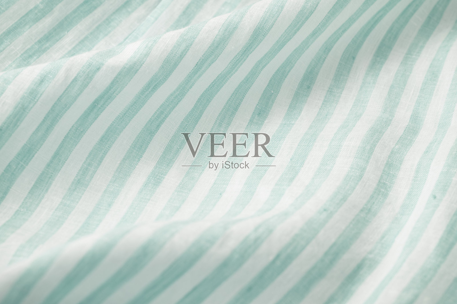 绿色条纹亚麻织物布背景照片摄影图片