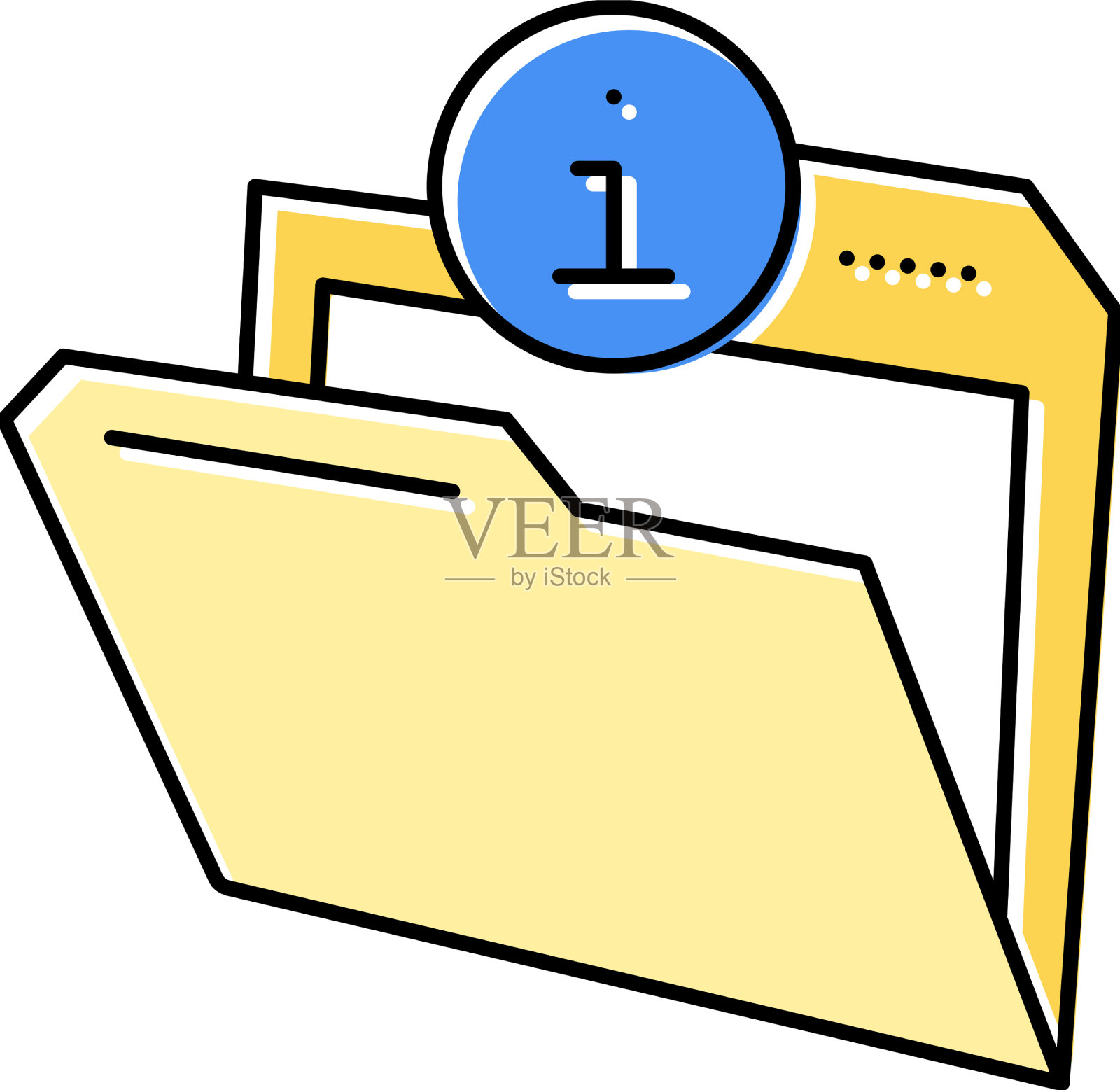 信息文件夹颜色图标图标素材