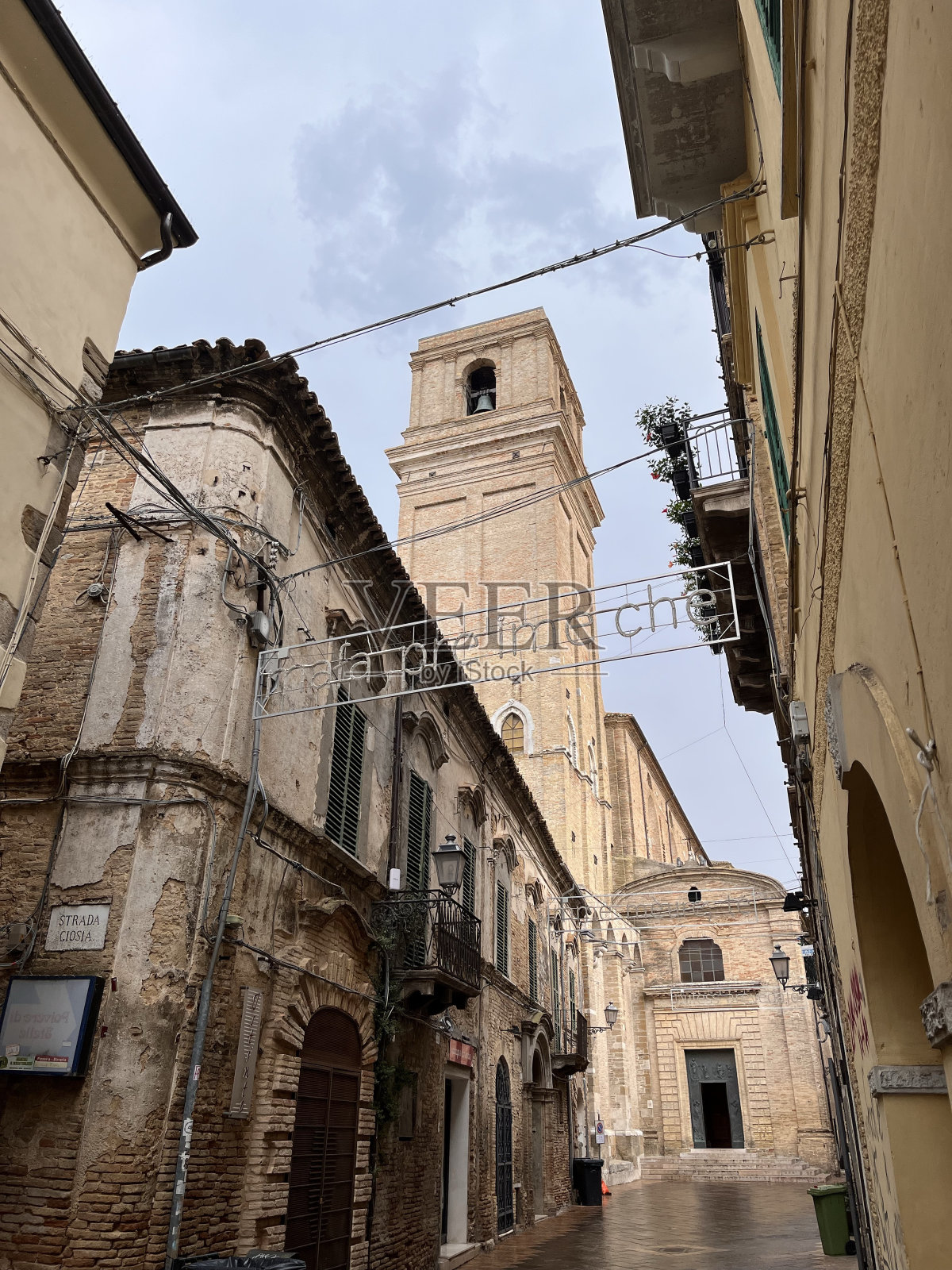 意大利托斯卡纳的街景照片摄影图片