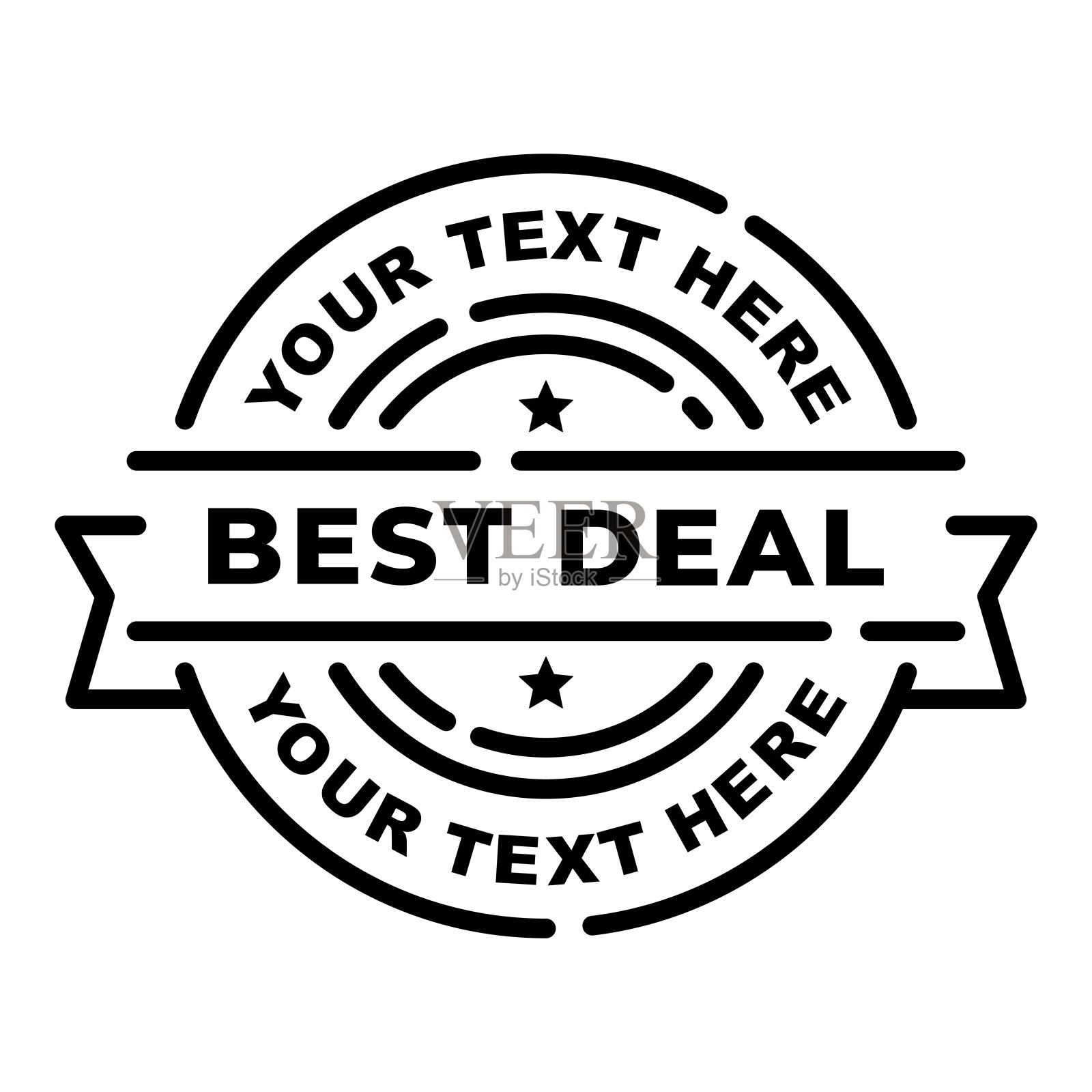 最好的交易邮票图标矢量插图设计元素图片