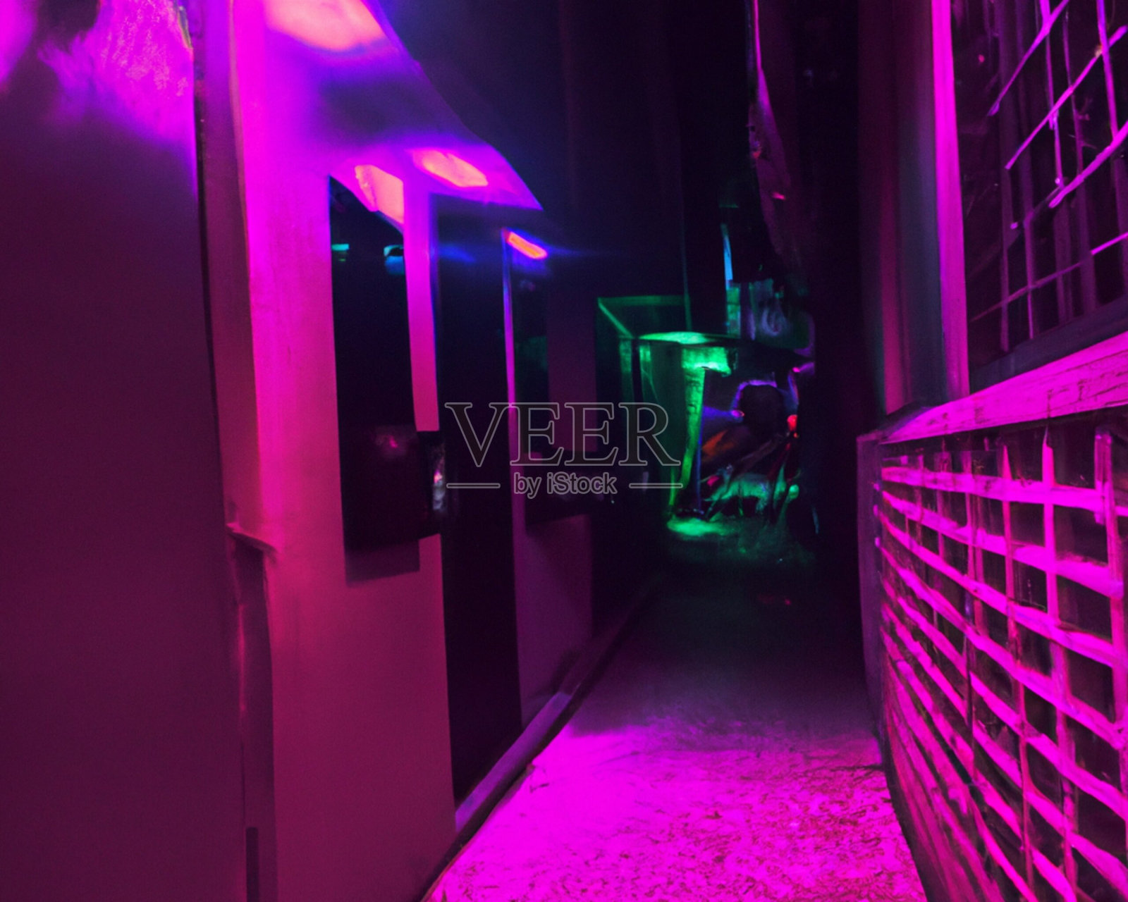 蒸汽波美学的日本街道照片摄影图片