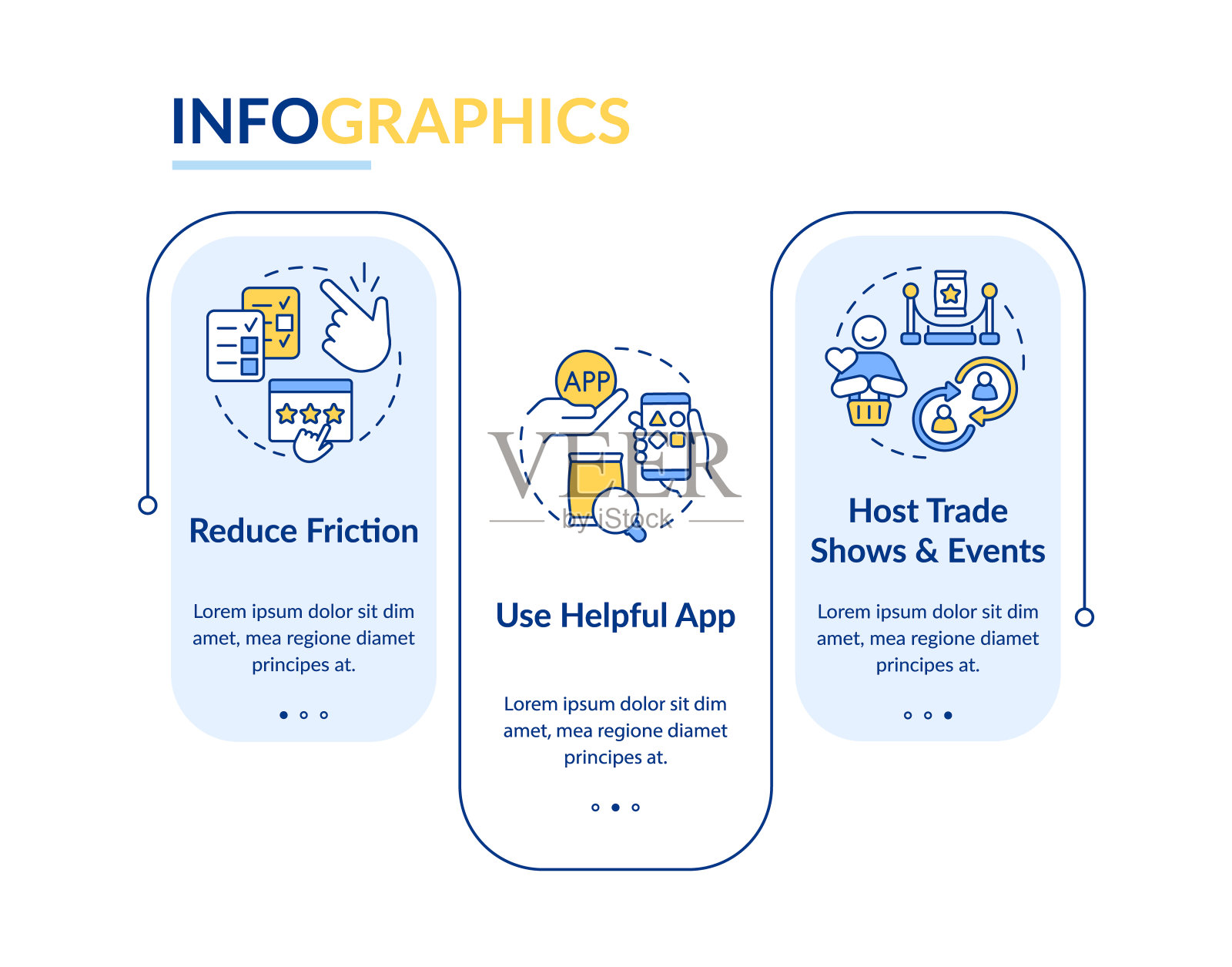 收集评论接近矩形信息图模板设计模板素材