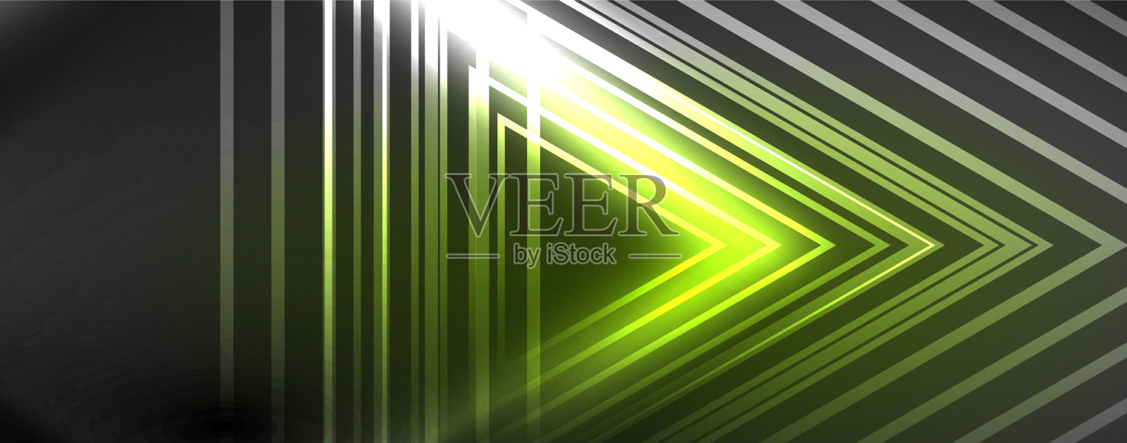 霓虹灯发光的科技线高科技未来插画图片素材