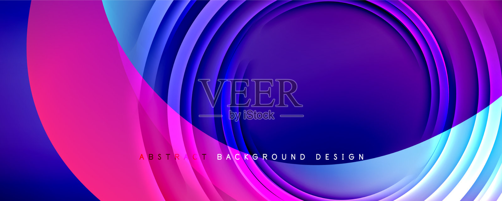 新潮简单的流体色彩梯度抽象插画图片素材