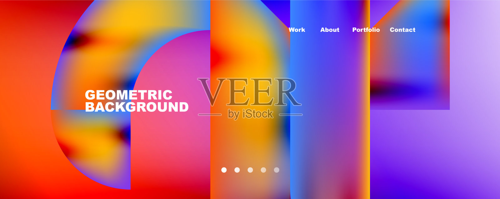 最小几何抽象的背景圆和插画图片素材