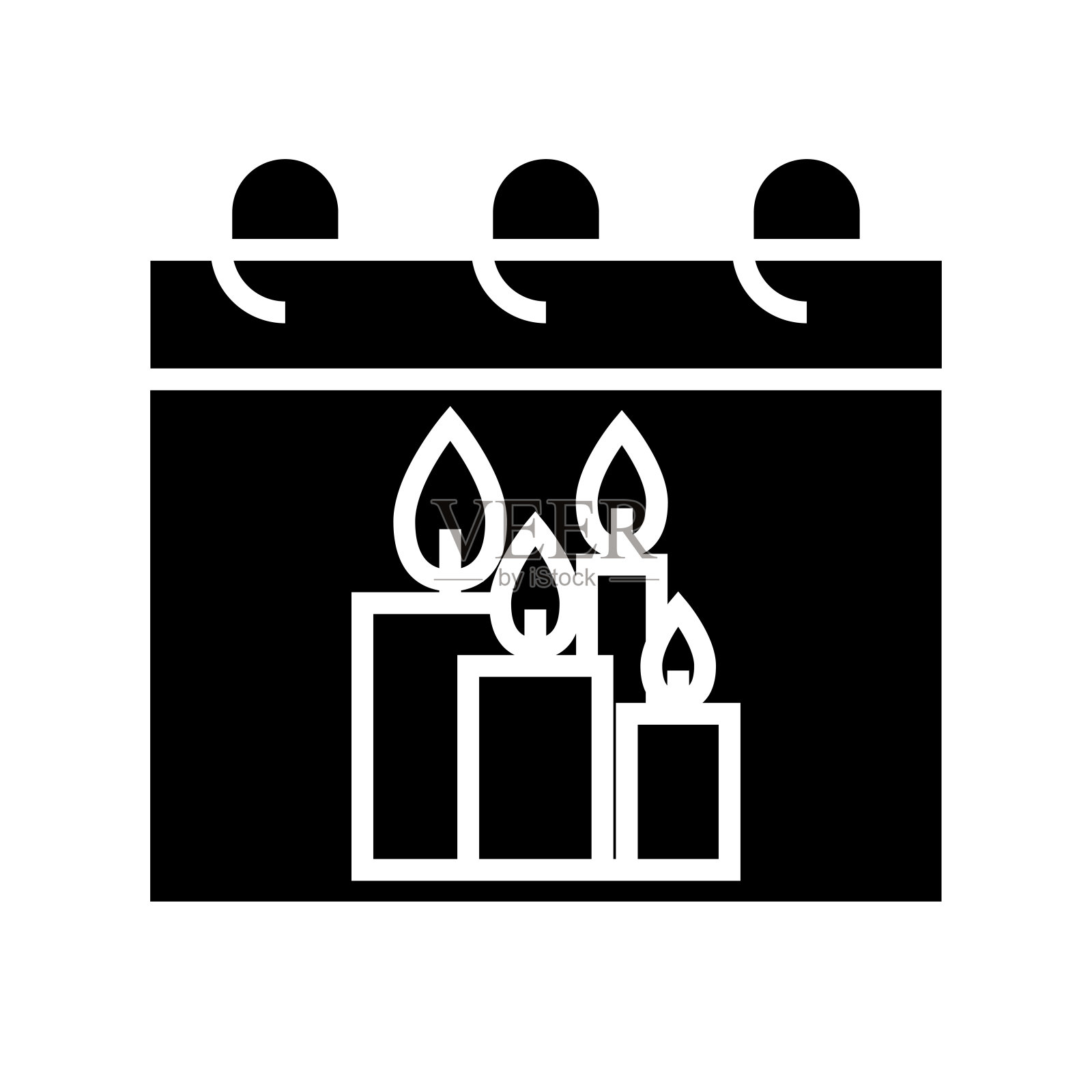 矢量插图。线条笔画图标。节日的象征。圣诞快乐和新年快乐的图标集。可编辑矢量图形。插画图片素材