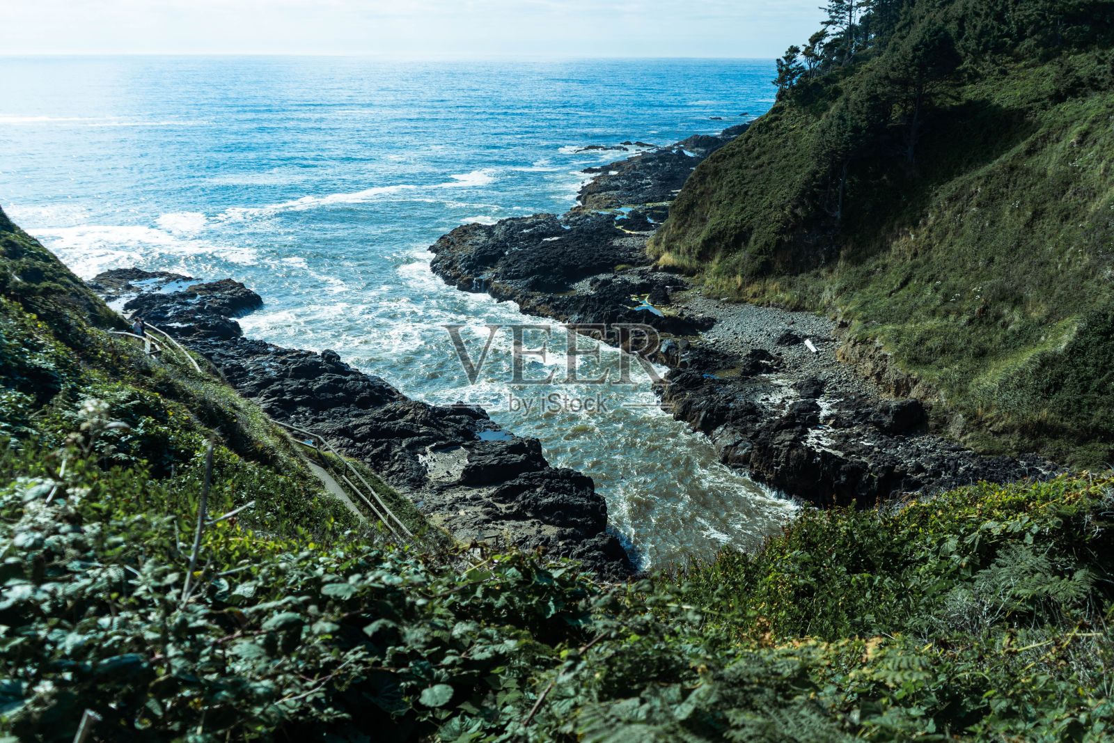 海岸鸟瞰图照片摄影图片