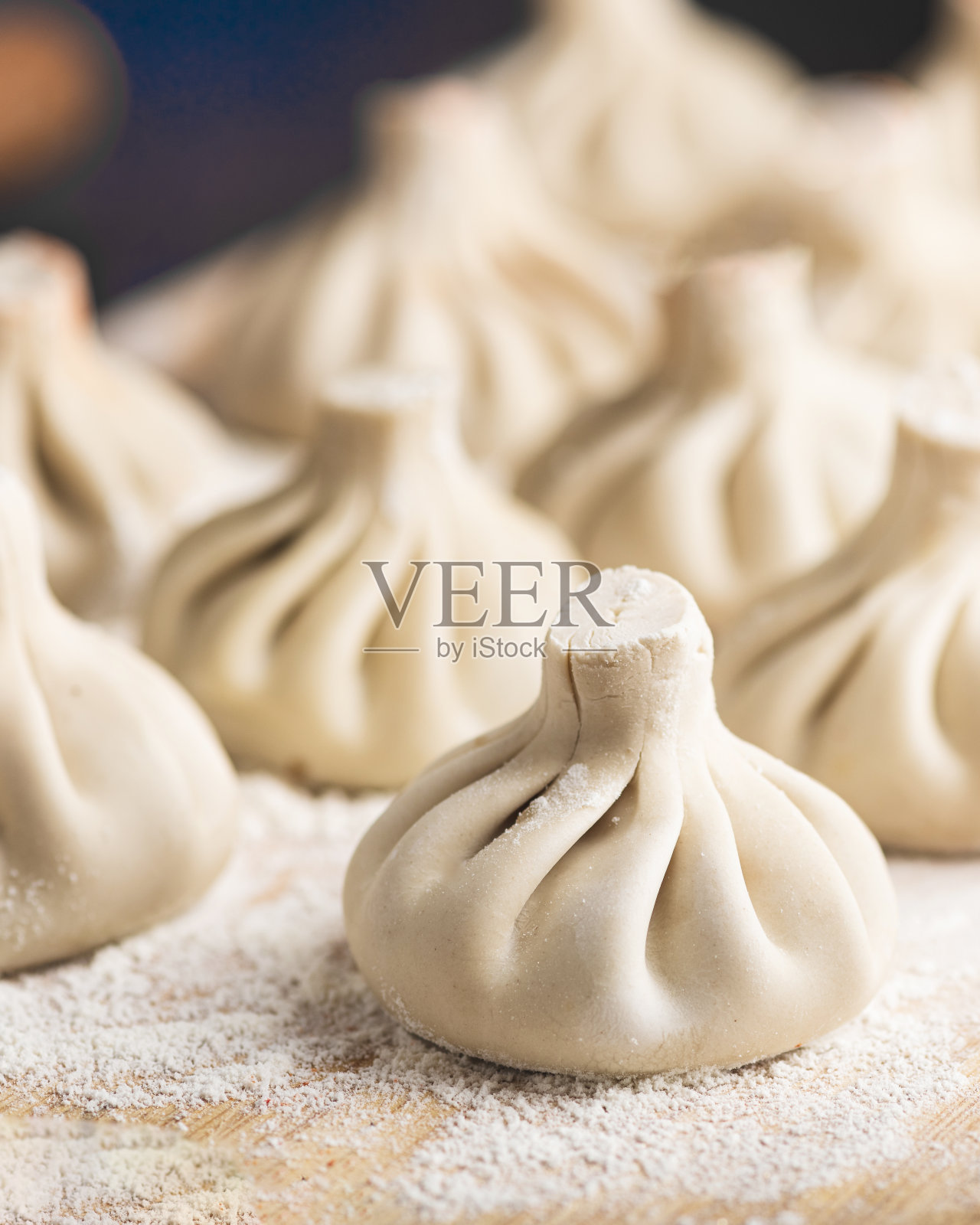 Khinkali，格鲁吉亚传统菜肴照片摄影图片