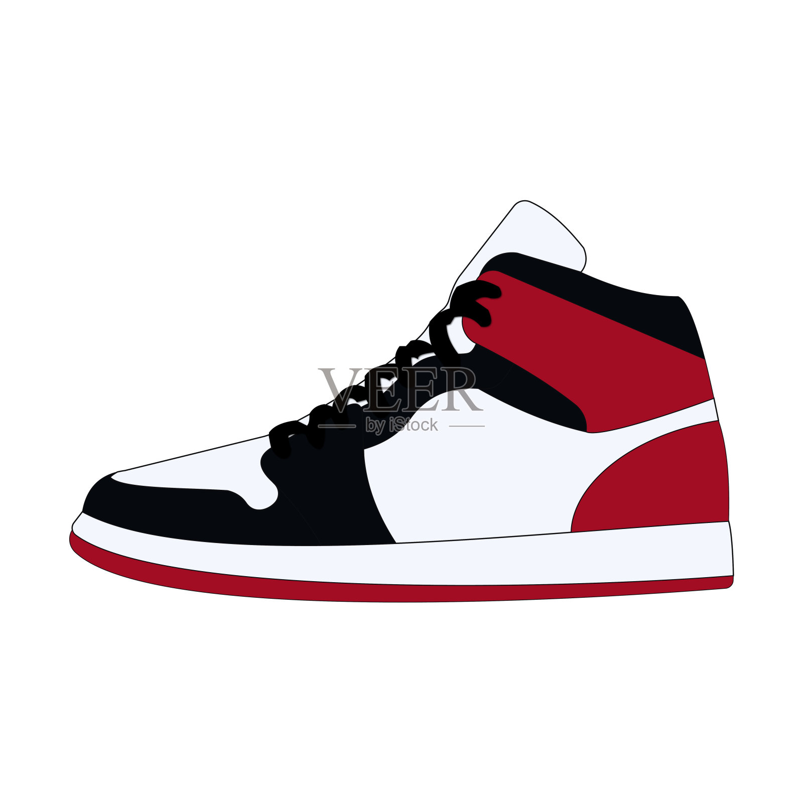 Vector air jordan运动鞋插画图片素材