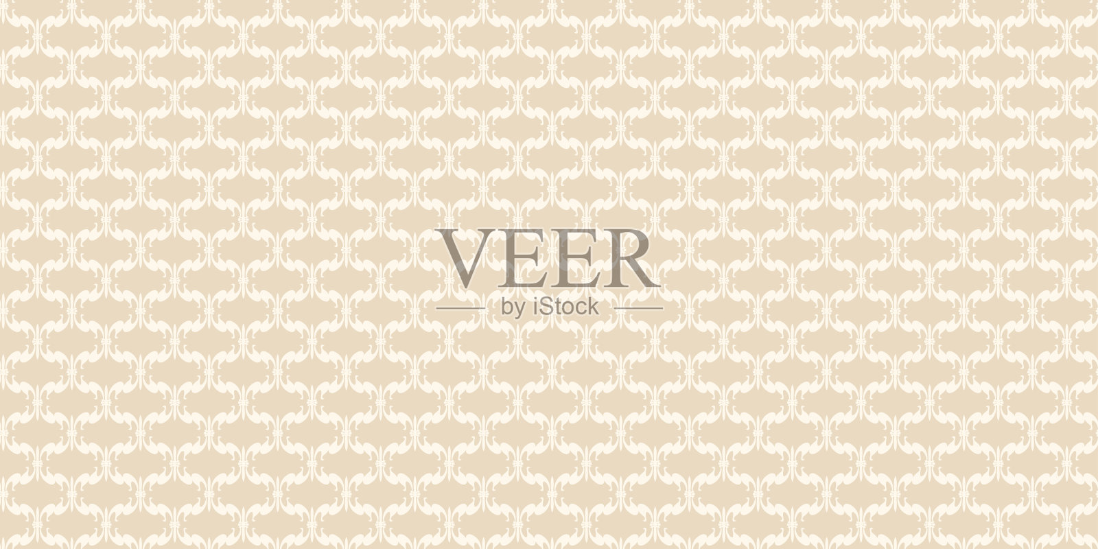 背景图案与装饰点缀在米色背景。无缝的图案，纹理。矢量图插画图片素材