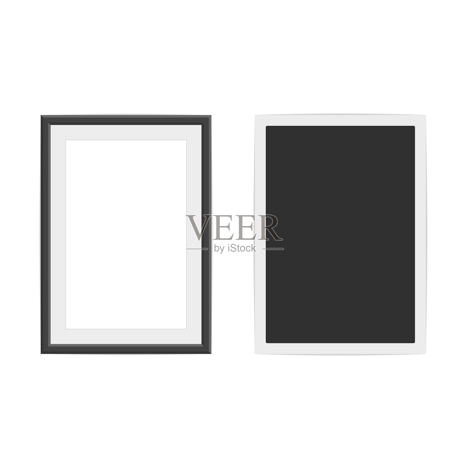 彩色相框设置。设计元素图片