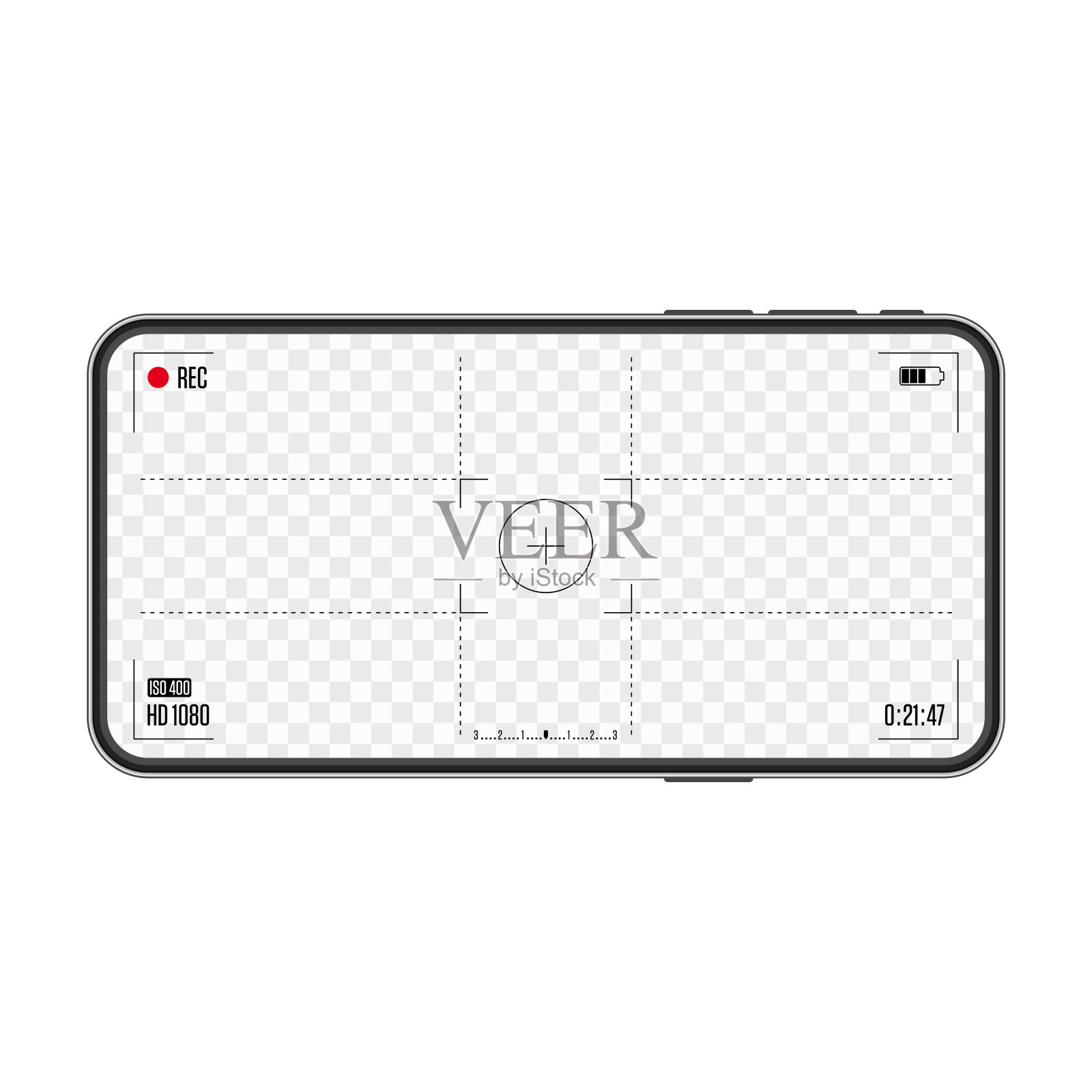 相机框架取景器。插画图片素材