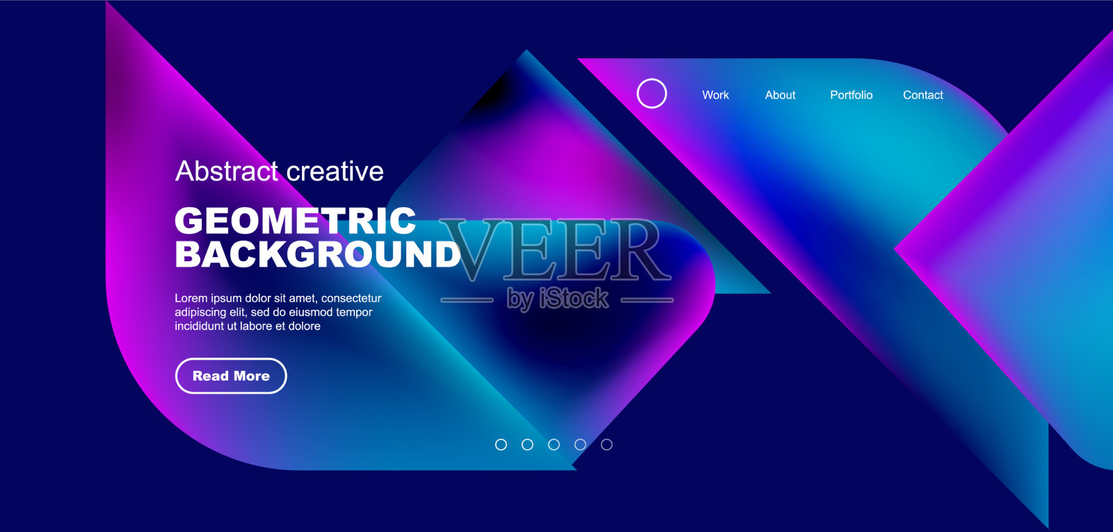 几何着陆页背景流体颜色插画图片素材