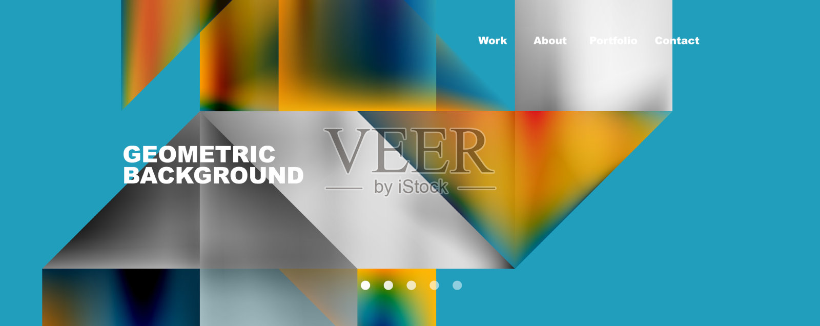 动态线三角形矩形几何插画图片素材