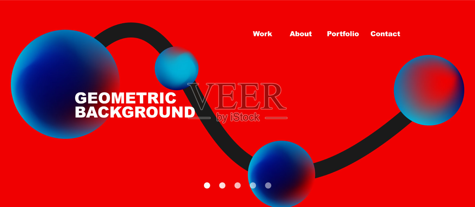 网络概念线点几何连接插画图片素材