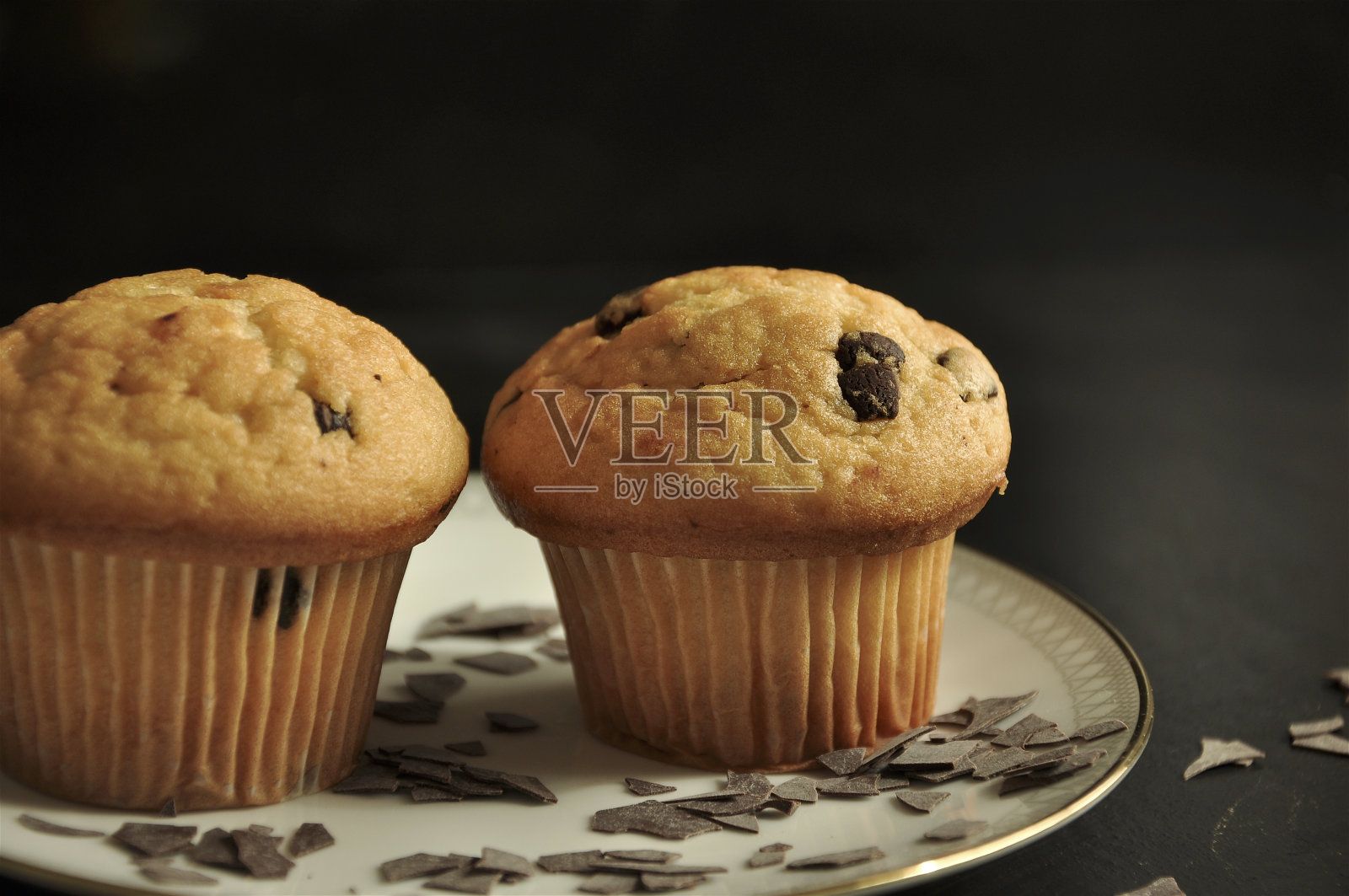 香草松饼照片摄影图片