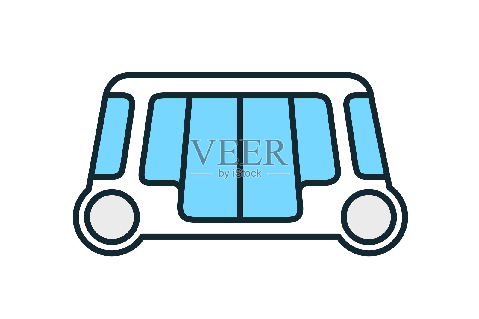 自动的车。未来汽车的矢量插图。插画图片素材