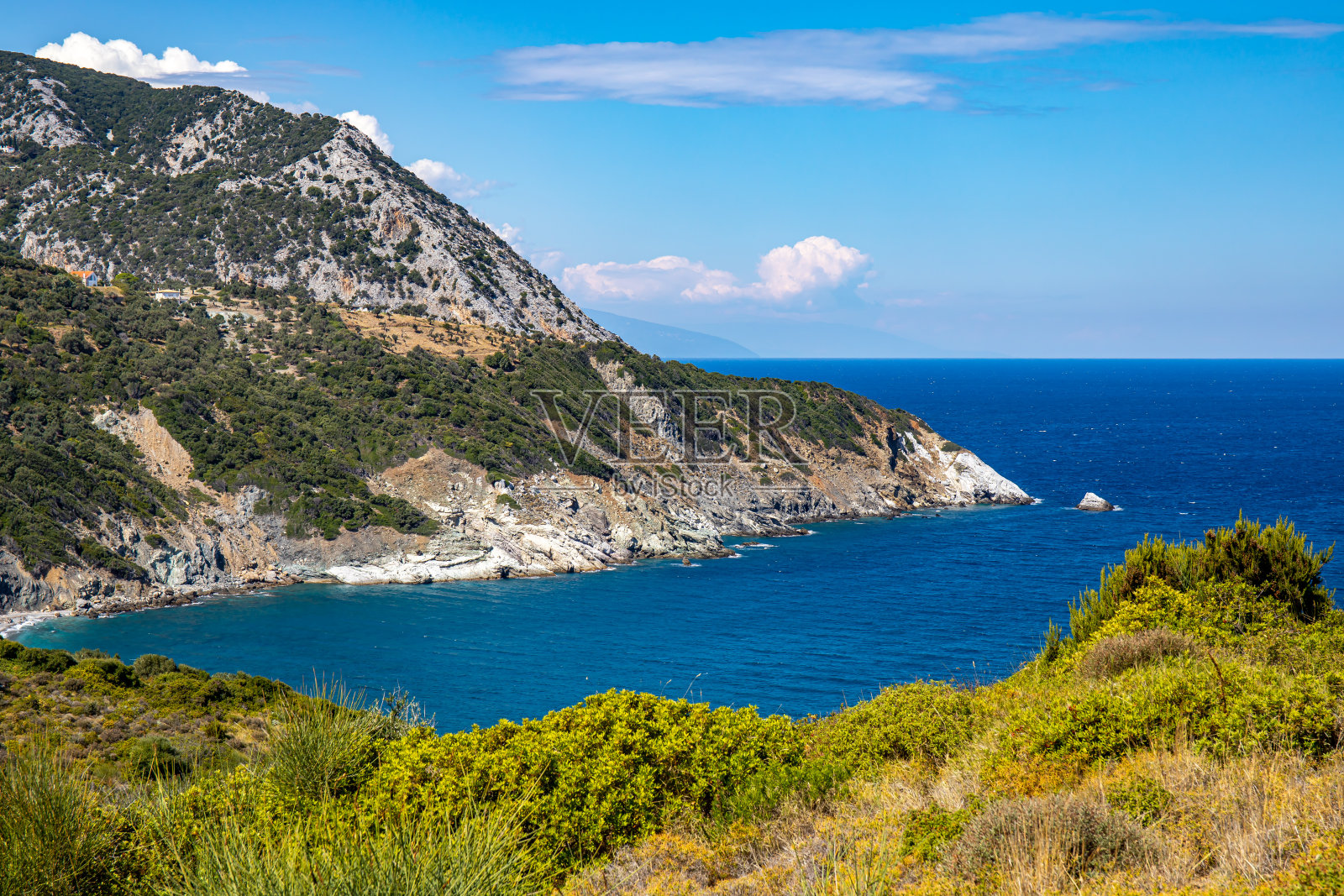 希腊斯基亚索斯岛的美丽景点照片摄影图片