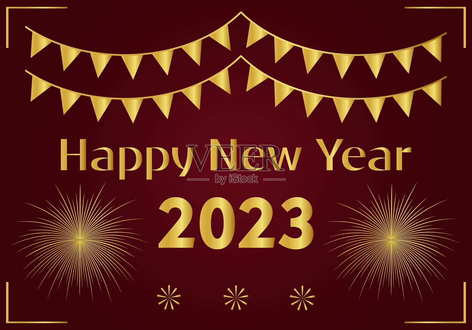 金灿灿的2013年新年快乐背景插画图片素材