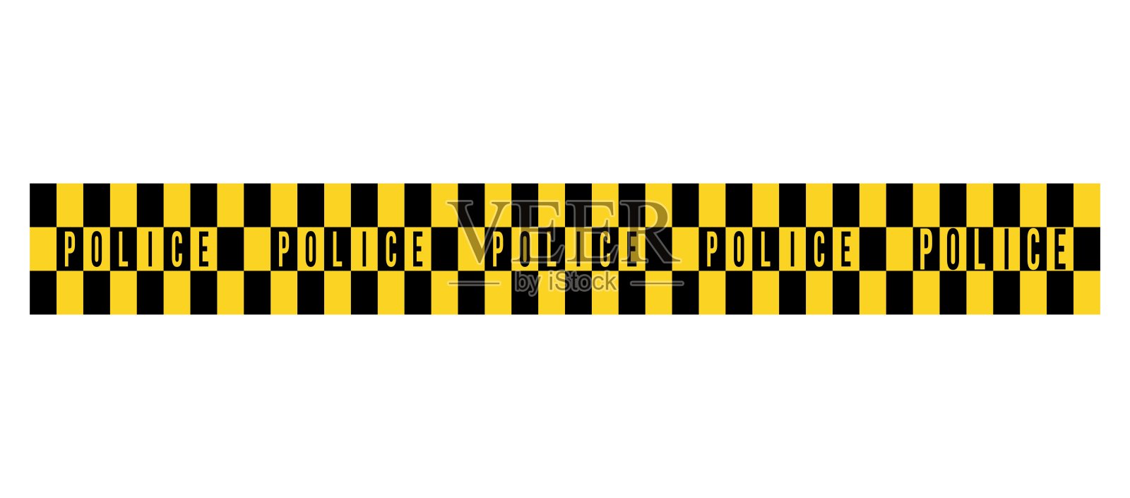 警戒线不能越过。磁带的障碍。犯罪现场边界。安全类型。事故限制线。孤立在白色背景上。矢量图插画图片素材