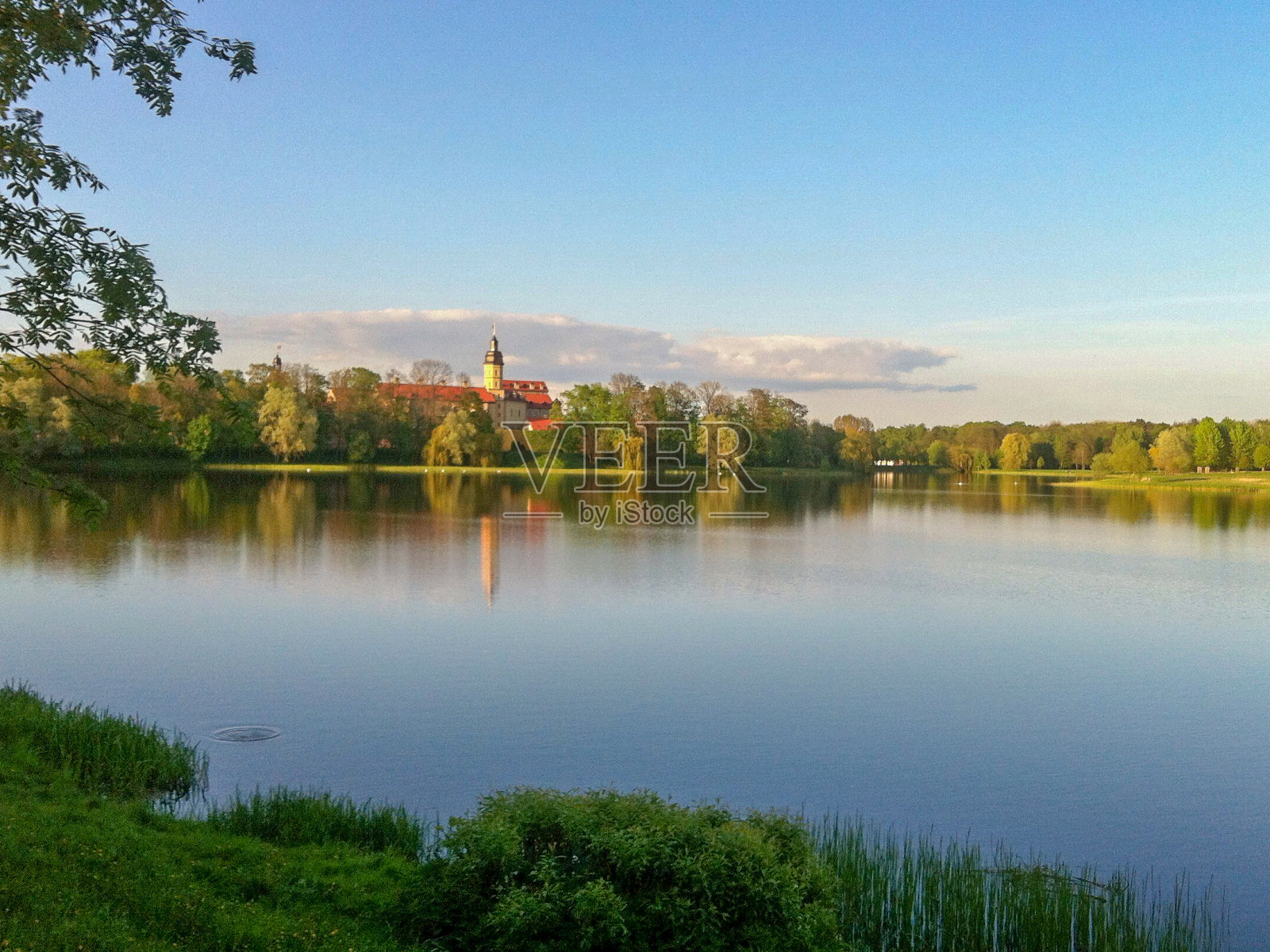 历史名城涅斯维日照片摄影图片
