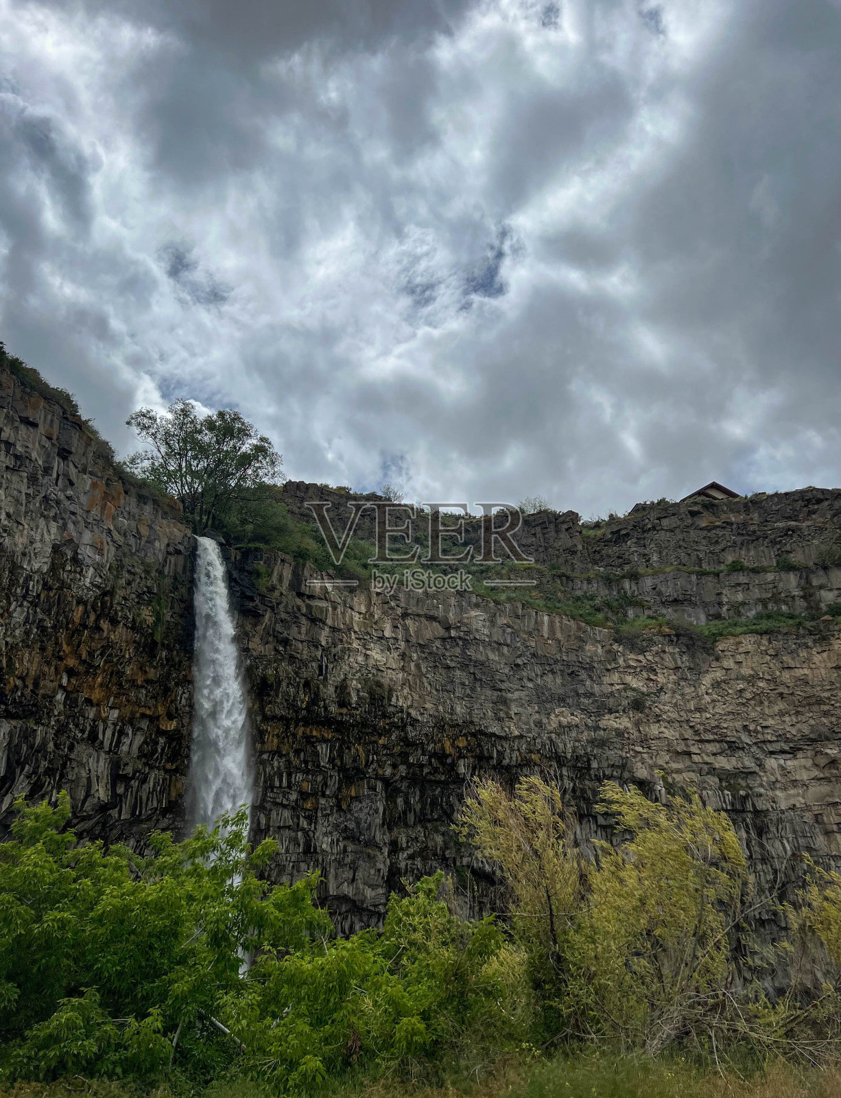 Perrine Coulee Falls，爱达荷州照片摄影图片