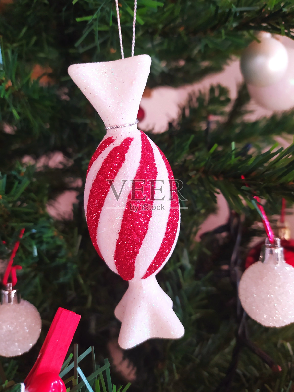 圣诞树装饰照片摄影图片