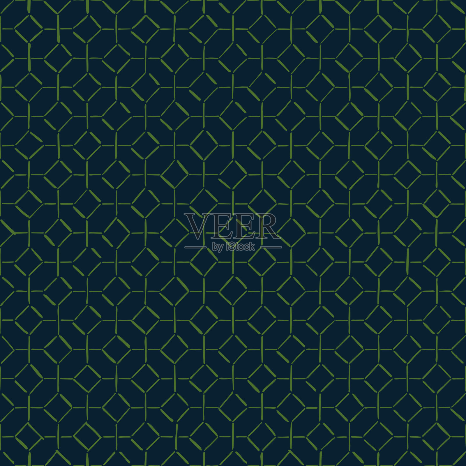 手工绘制条纹装饰。矢量无缝模式。蓝绿色几何重复背景。民间装饰艺术。样布。包装纸。纺织，亚麻，家居装饰的设计模板插画图片素材