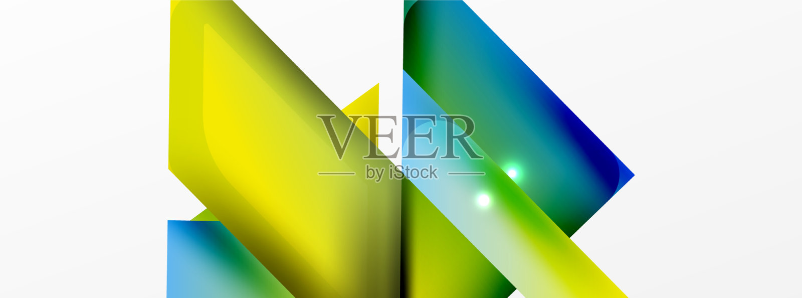 动态三维几何抽象背景插画图片素材