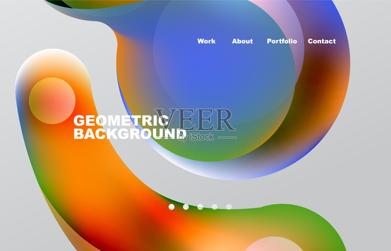 登陆页面抽象液体背景流动插画图片素材