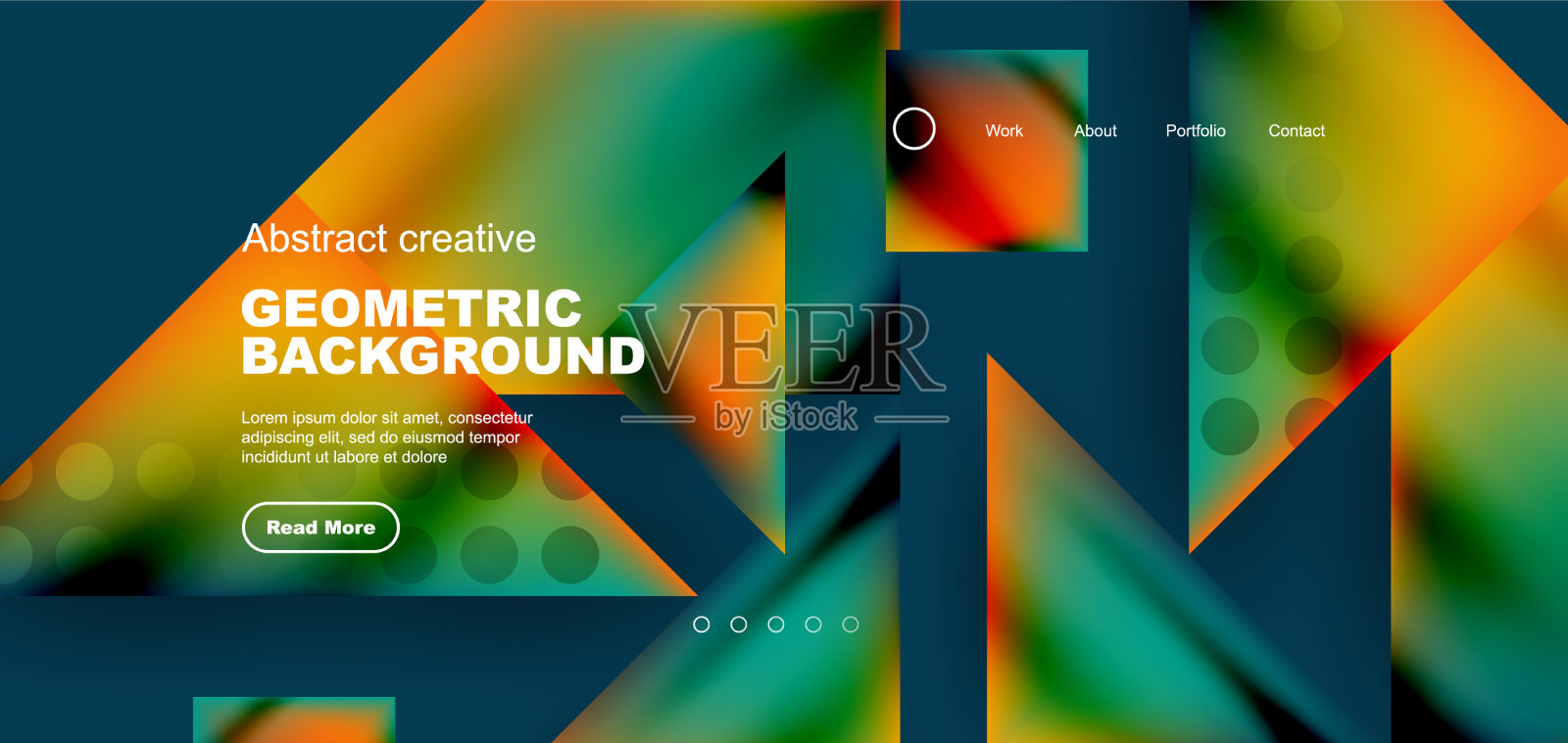 三角形抽象背景插画图片素材