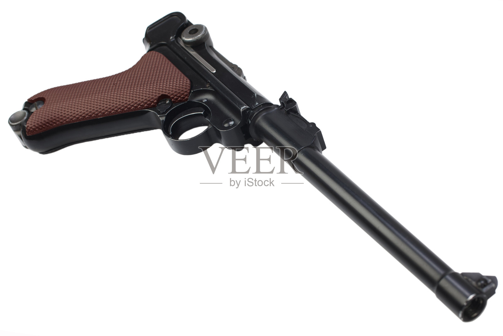 一战时期德国军队的手枪被隔离照片摄影图片