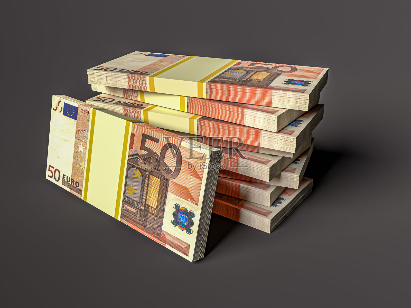 欧元的钱。商业和金融概念。欧元照片摄影图片