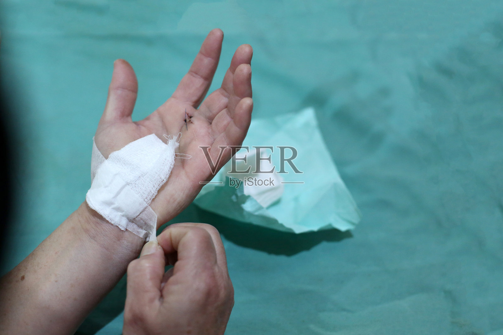 伤口敷料照片摄影图片