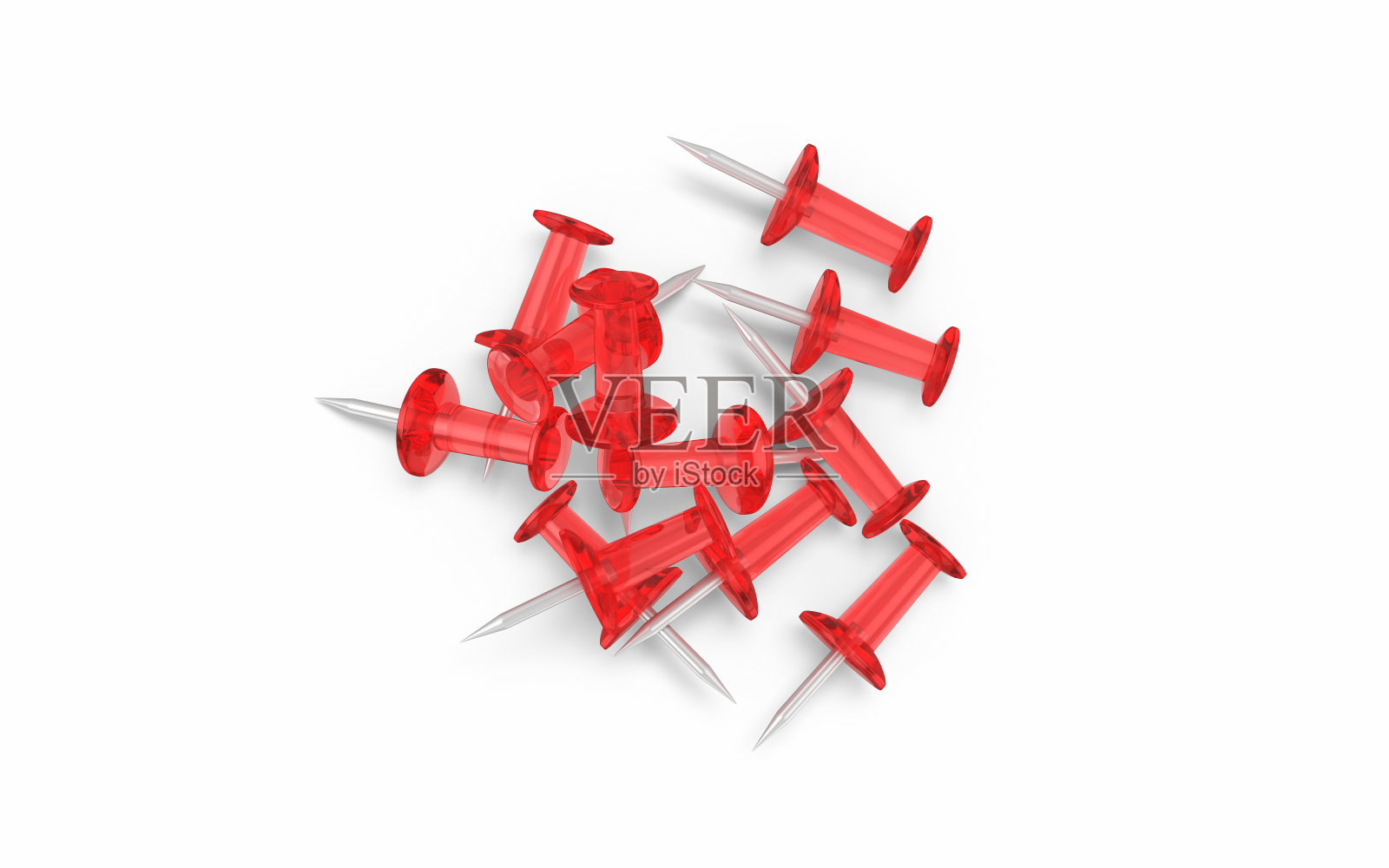 红色透明推销在白色背景剪辑路径照片摄影图片