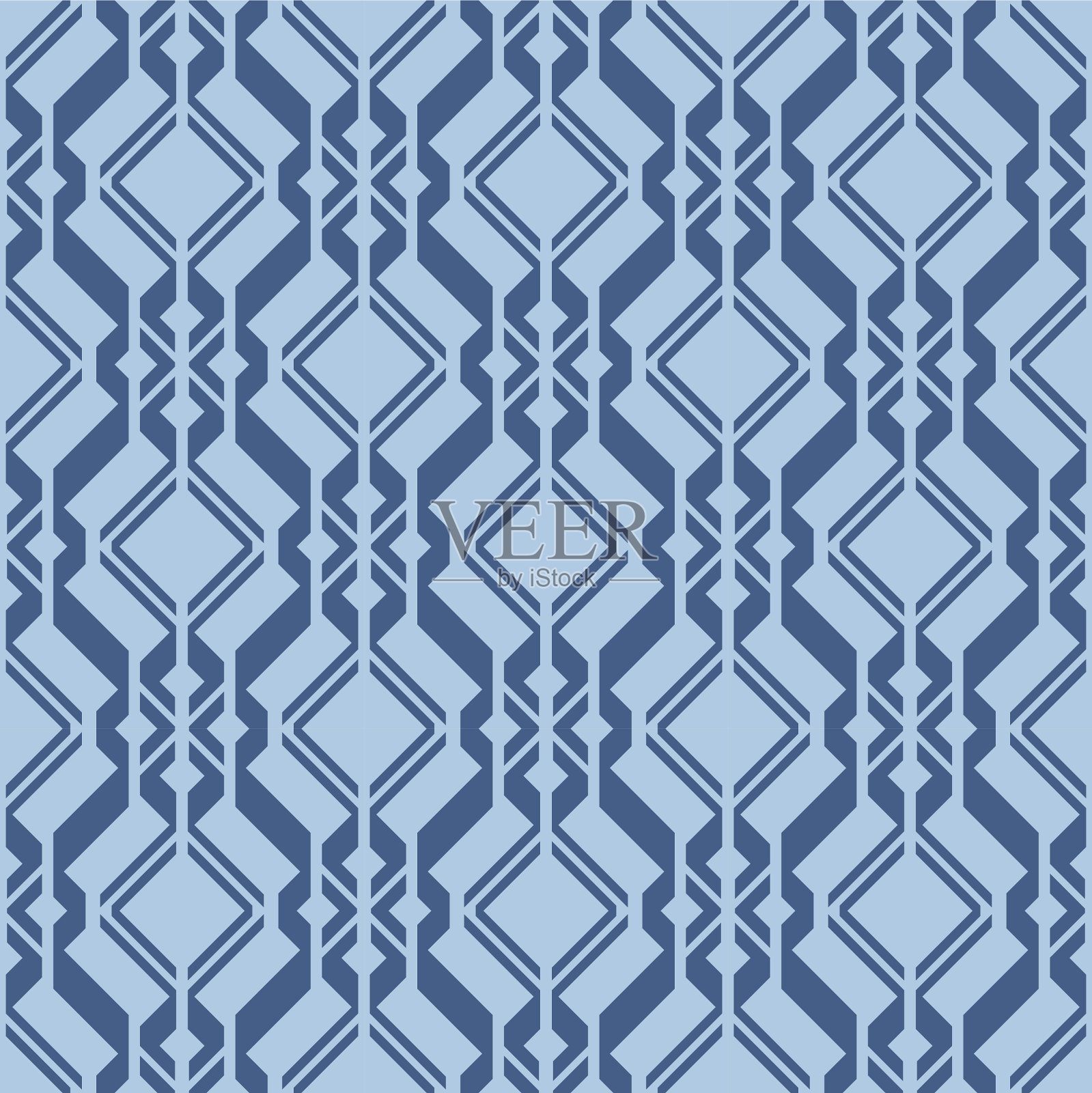 日本之字形编织钻石矢量无缝模式插画图片素材