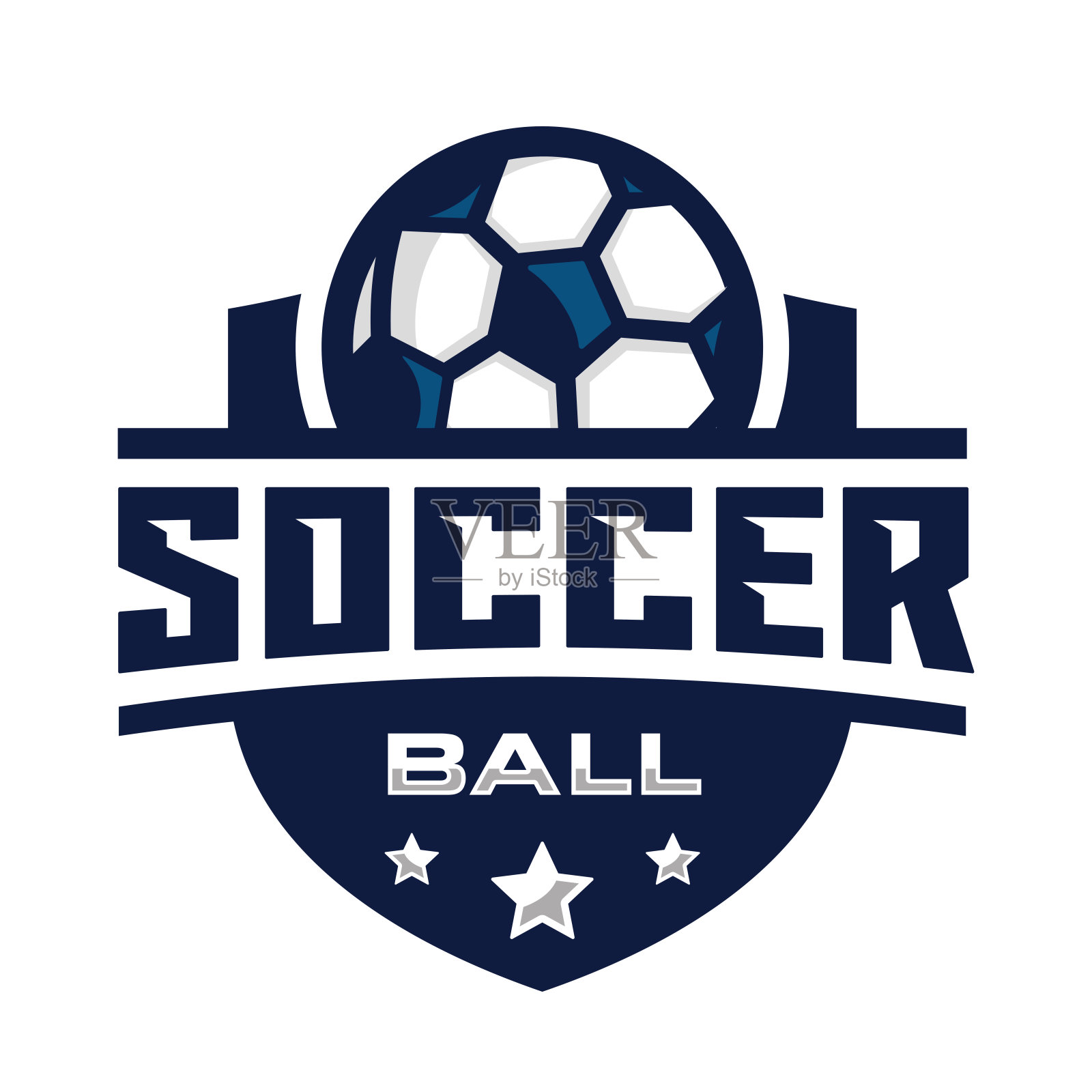 足球队标志设计矢量插图插画图片素材