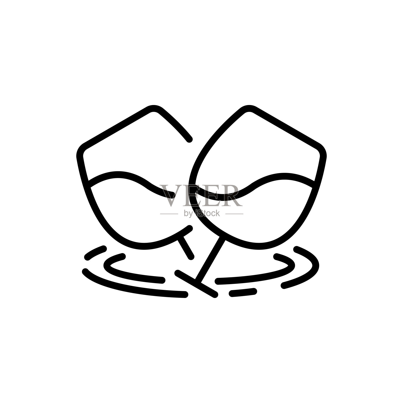 酒精线图标。瓶子，玻璃，叶子，葡萄酒，葡萄，时钟，时间，陈年，餐厅。饮料的概念。矢量黑线图标在白色背景插画图片素材